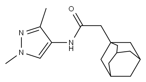 2-(1-adamantyl)-N-(1,3-dimethyl-1H-pyrazol-4-yl)acetamide Structure