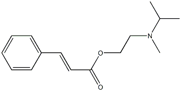2-[isopropyl(methyl)amino]ethyl 3-phenylacrylate Structure
