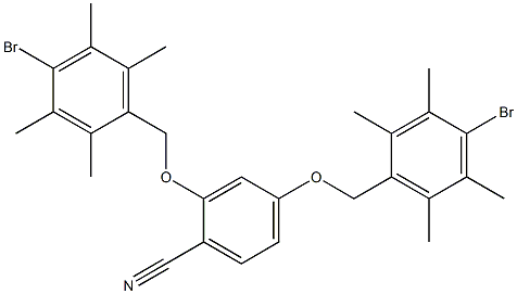 2,4-bis[(4-bromo-2,3,5,6-tetramethylbenzyl)oxy]benzonitrile