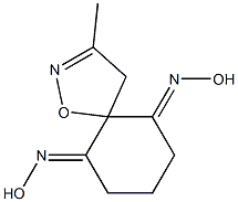 3-methyl-1-oxa-2-azaspiro[4.5]dec-2-ene-6,10-dione dioxime Structure