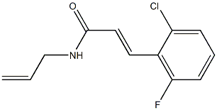 N-allyl-3-(2-chloro-6-fluorophenyl)acrylamide Struktur