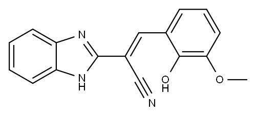 2-(1H-benzimidazol-2-yl)-3-(2-hydroxy-3-methoxyphenyl)acrylonitrile