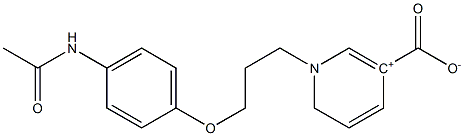 1-{3-[4-(acetylamino)phenoxy]propyl}-3-pyridiniumcarboxylate,,结构式