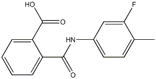 2-[(3-fluoro-4-methylanilino)carbonyl]benzoic acid|
