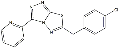  6-(4-chlorobenzyl)-3-(2-pyridinyl)[1,2,4]triazolo[3,4-b][1,3,4]thiadiazole