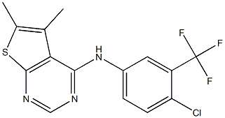 N-[4-chloro-3-(trifluoromethyl)phenyl]-5,6-dimethylthieno[2,3-d]pyrimidin-4-amine