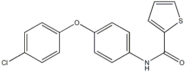 N-[4-(4-chlorophenoxy)phenyl]-2-thiophenecarboxamide