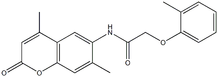  N-(4,7-dimethyl-2-oxo-2H-chromen-6-yl)-2-(2-methylphenoxy)acetamide