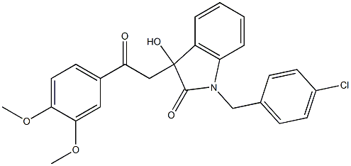  1-(4-chlorobenzyl)-3-[2-(3,4-dimethoxyphenyl)-2-oxoethyl]-3-hydroxy-1,3-dihydro-2H-indol-2-one