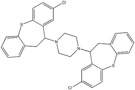 1,4-bis(8-chloro-10,11-dihydrodibenzo[b,f]thiepin-10-yl)piperazine