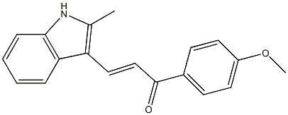 1-(4-methoxyphenyl)-3-(2-methyl-1H-indol-3-yl)-2-propen-1-one