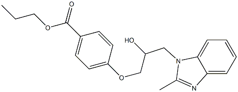 propyl 4-[2-hydroxy-3-(2-methyl-1H-benzimidazol-1-yl)propoxy]benzoate