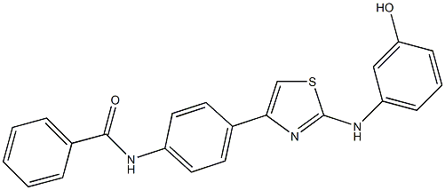 N-{4-[2-(3-hydroxyanilino)-1,3-thiazol-4-yl]phenyl}benzamide