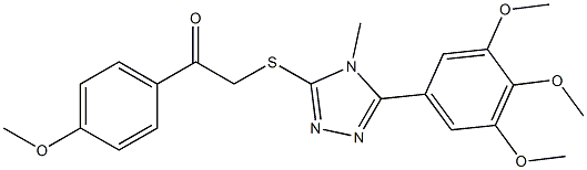 1-(4-methoxyphenyl)-2-{[4-methyl-5-(3,4,5-trimethoxyphenyl)-4H-1,2,4-triazol-3-yl]sulfanyl}ethanone