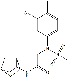  N-bicyclo[2.2.1]hept-2-yl-2-[3-chloro-4-methyl(methylsulfonyl)anilino]acetamide