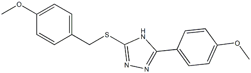 3-[(4-methoxybenzyl)sulfanyl]-5-(4-methoxyphenyl)-4H-1,2,4-triazole Structure