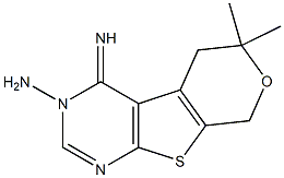 4-imino-6,6-dimethyl-5,8-dihydro-4H-pyrano[4',3':4,5]thieno[2,3-d]pyrimidin-3(6H)-ylamine