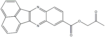 2-oxopropyl acenaphtho[1,2-b]quinoxaline-9-carboxylate 结构式