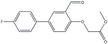 methyl [(4'-fluoro-3-formyl[1,1'-biphenyl]-4-yl)oxy]acetate Structure