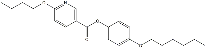 4-(hexyloxy)phenyl 6-butoxynicotinate,,结构式