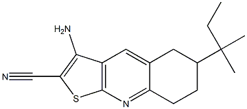  3-amino-6-tert-pentyl-5,6,7,8-tetrahydrothieno[2,3-b]quinoline-2-carbonitrile