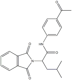 N-(4-acetylphenyl)-2-(1,3-dioxo-1,3-dihydro-2H-isoindol-2-yl)-4-methylpentanamide