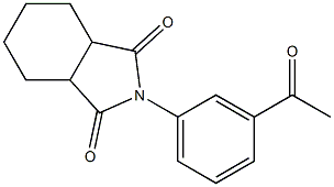 2-(3-acetylphenyl)hexahydro-1H-isoindole-1,3(2H)-dione Structure