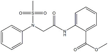 methyl 2-({[(methylsulfonyl)anilino]acetyl}amino)benzoate