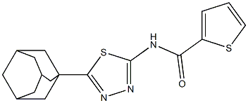 N-[5-(1-adamantyl)-1,3,4-thiadiazol-2-yl]-2-thiophenecarboxamide
