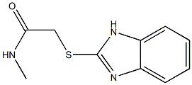 2-(1H-benzimidazol-2-ylsulfanyl)-N-methylacetamide Struktur