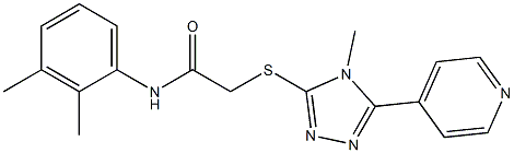  N-(2,3-dimethylphenyl)-2-[(4-methyl-5-pyridin-4-yl-4H-1,2,4-triazol-3-yl)sulfanyl]acetamide