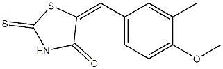 5-(4-methoxy-3-methylbenzylidene)-2-thioxo-1,3-thiazolidin-4-one