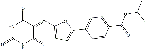  isopropyl 4-{5-[(2,4,6-trioxotetrahydro-5(2H)-pyrimidinylidene)methyl]-2-furyl}benzoate