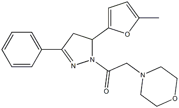  4-{2-[5-(5-methyl-2-furyl)-3-phenyl-4,5-dihydro-1H-pyrazol-1-yl]-2-oxoethyl}morpholine