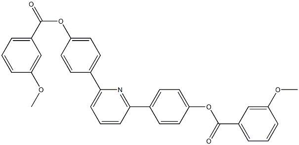 4-(6-{4-[(3-methoxybenzoyl)oxy]phenyl}-2-pyridinyl)phenyl 3-methoxybenzoate Struktur