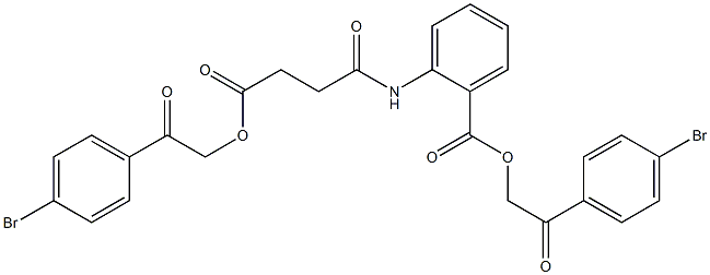  2-(4-bromophenyl)-2-oxoethyl 2-({4-[2-(4-bromophenyl)-2-oxoethoxy]-4-oxobutanoyl}amino)benzoate