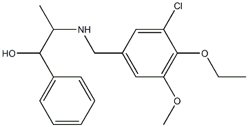 2-[(3-chloro-4-ethoxy-5-methoxybenzyl)amino]-1-phenyl-1-propanol