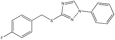 3-[(4-fluorobenzyl)sulfanyl]-1-phenyl-1H-1,2,4-triazole Structure