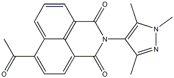 6-acetyl-2-(1,3,5-trimethyl-1H-pyrazol-4-yl)-1H-benzo[de]isoquinoline-1,3(2H)-dione