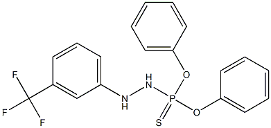 O,O-diphenyl N'-[3-(trifluoromethyl)phenyl]hydrazidothiophosphate 结构式