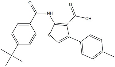 2-[(4-tert-butylbenzoyl)amino]-4-(4-methylphenyl)-3-thiophenecarboxylic acid