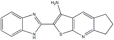2-(1H-benzimidazol-2-yl)-6,7-dihydro-5H-cyclopenta[b]thieno[3,2-e]pyridin-3-ylamine