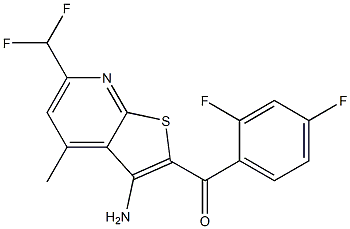 [3-amino-6-(difluoromethyl)-4-methylthieno[2,3-b]pyridin-2-yl](2,4-difluorophenyl)methanone
