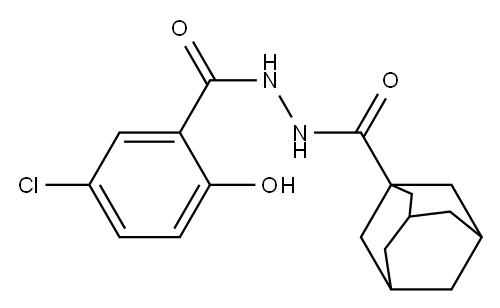 N'-(5-chloro-2-hydroxybenzoyl)-1-adamantanecarbohydrazide Structure