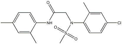  2-[4-chloro-2-methyl(methylsulfonyl)anilino]-N-(2,4-dimethylphenyl)acetamide