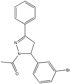 1-acetyl-5-(3-bromophenyl)-3-phenyl-4,5-dihydro-1H-pyrazole