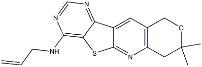 N-allyl-8,8-dimethyl-7,10-dihydro-8H-pyrano[3'',4'':5',6']pyrido[3',2':4,5]thieno[3,2-d]pyrimidin-4-amine