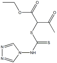  ethyl 3-oxo-2-{[(4H-1,2,4-triazol-4-ylamino)carbothioyl]sulfanyl}butanoate