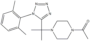 1-acetyl-4-{1-[1-(2,6-dimethylphenyl)-1H-tetraazol-5-yl]-1-methylethyl}piperazine|