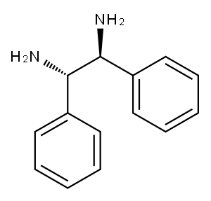 (1S,2S)-(+)-1,2-二苯基乙烯二胺, , 结构式